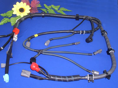 Car roofs wire harness